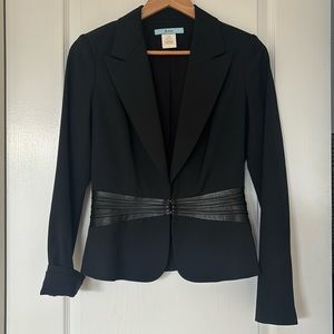 Marciano blazer with leather trim